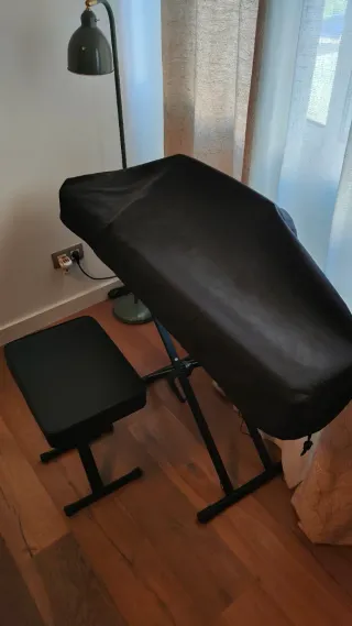 Teclado Roland FP-10 + soporte + banqueta + funda