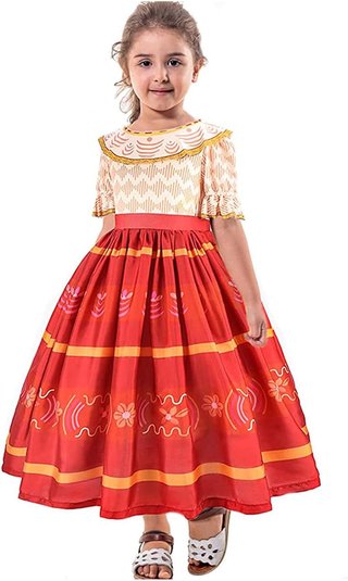 Vestido de Princesa para Niñas con Corona y Acceso