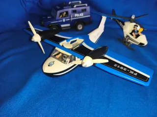 Set Playmobil Polizia: Aereo, Auto e Elicottero