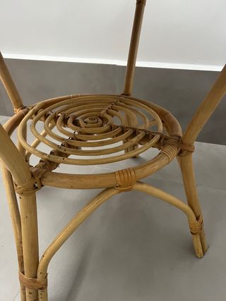 Tavolino rotondo in bambù