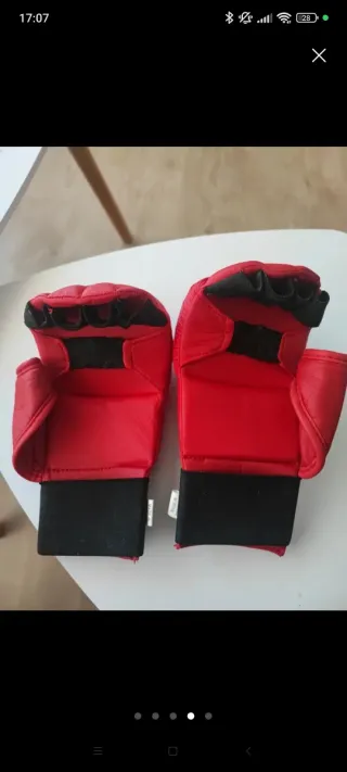 Guantes de gimnasio Kholer rojos