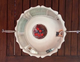 Centro de mesa vintage con esmaltes