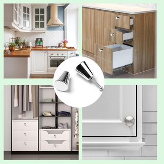 10 Pezzi Maniglie per Mobili Moderni in Metallo, Maniglie per Armadio Eleganti per Armadio e Cassetti, Design Rotondo in Argento, Ideale per Cucina e Bagno