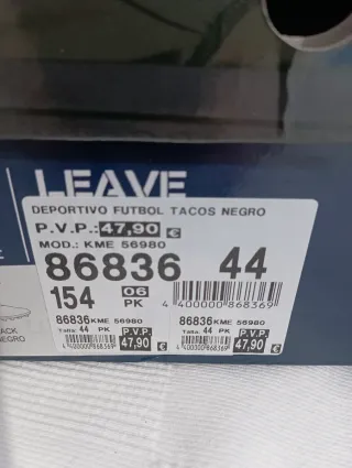 Botas de futbol Nuevas sin estrenar