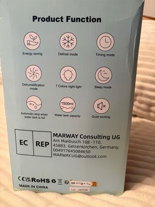 Deshumidificador KITMOUS Blanco y Gris