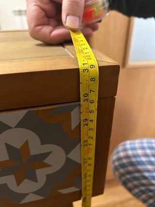 Mueble Auxiliar Madera Diseño Azulejos