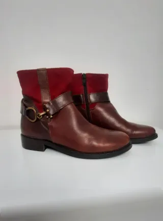 Talla 37 - Botines BeSweet Piel y Ante