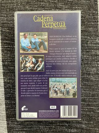 Cadena Perpetua VHS - The Shawshank Redemption