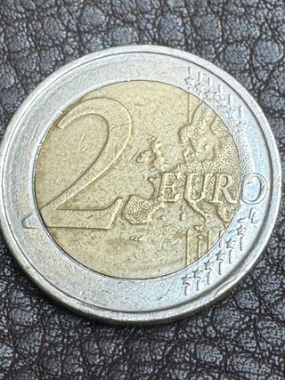Moneda 2 euros Bélgica 2008 error
