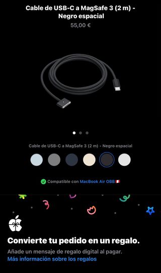 Cavo MagSafe 3 Apple MacBook