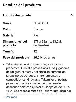 Silla Gaming NewSkill Negra y Blanca