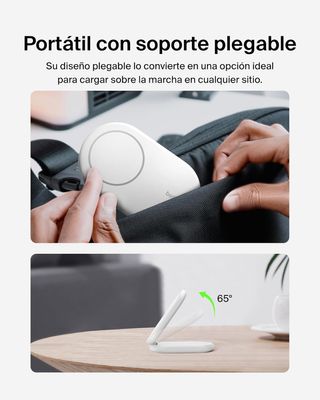 Belkin BoostCharge Cargador con Qi2, Soporte magné