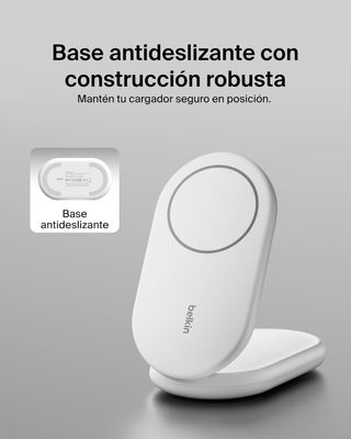 Belkin BoostCharge Cargador con Qi2, Soporte magné