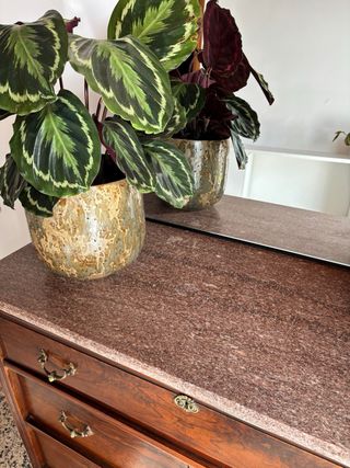 Aparador/Cajonera Madera y Mármol