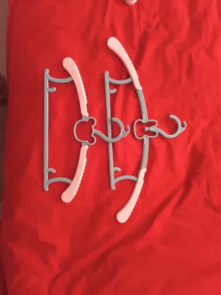 Perchas infantiles oso, elefante y conejo (pack 10