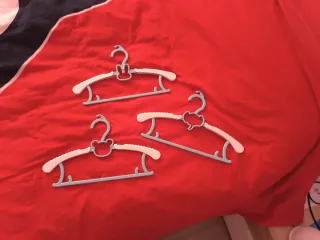 Perchas infantiles oso, elefante y conejo (pack 10