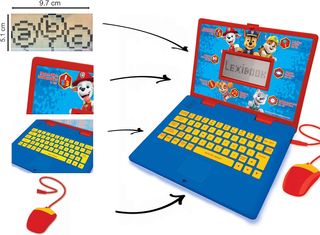 LEXIBOOK, Paw Patrol, Portátil Educativo e Bilingue