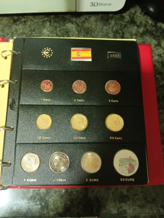 Hoja de Monedas Conmemorativas España 2021