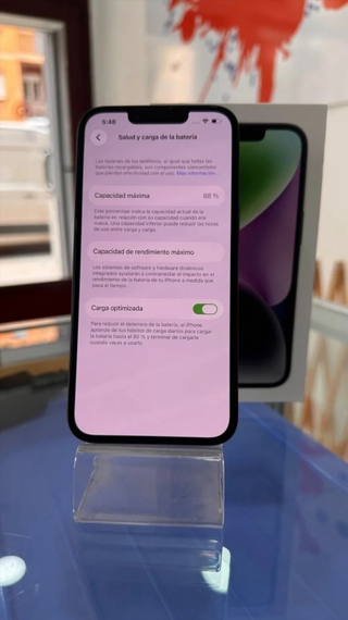 iPhone 14 Negro 128GB Batería 88%