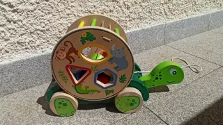 Juguete de madera encajable formas animales bebé