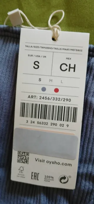 Braga bikini Oysho brasileña tiro alto