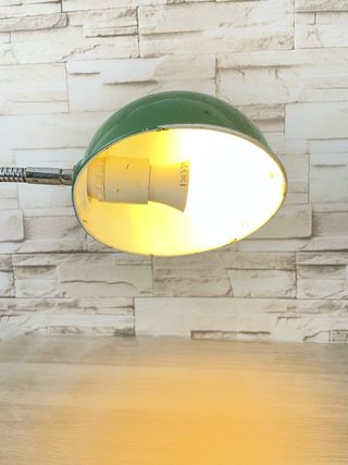 Lampada Vintage Da Tavolo Snodabile Anni 70 verde