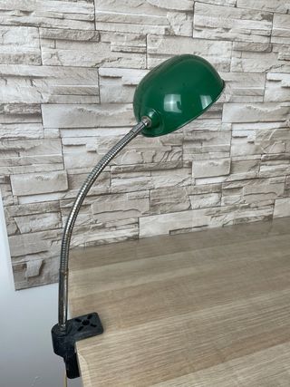 Lampada Vintage Da Tavolo Snodabile Anni 70 verde