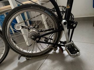 Bicicleta Brompton Plegable Negra