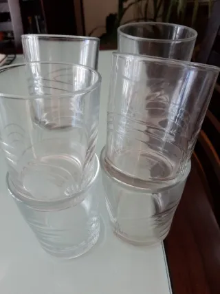 8 Bicchieri DURALEX in vetro 9x7cm