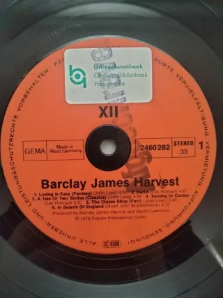 Vinilo LP Barclay James Harvest XII