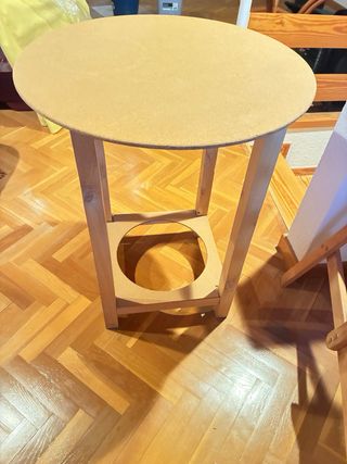 Mesa camilla redonda madera
