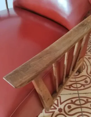 Sillón Vintage burdeos