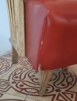 Sillón Vintage burdeos