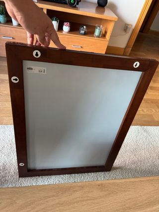 Espejo Klibbal Ikea Marrón Madera