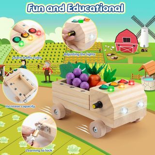 Sundaymot Busy Board, Juguetes Niños 3 Años con Ca