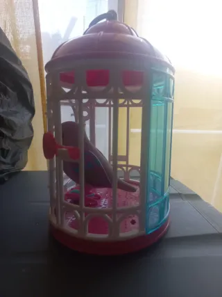 Jaula Little Live Pets con pájaro