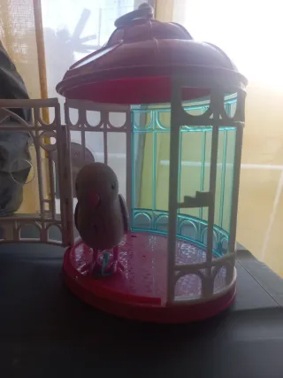 Jaula Little Live Pets con pájaro
