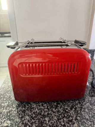 Tostadora SilverCrest Roja 920W con Rejilla