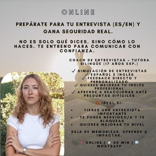 Supera tu entrevista en inglés o español.