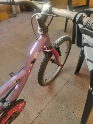 Bicicleta niña morada