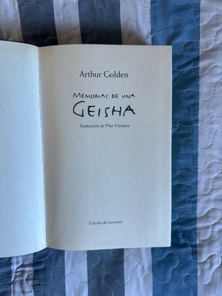 Libro Memorias de una geisha