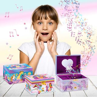 CRAZE Joyero Musical Niña, Modelo Unicornio, Caja