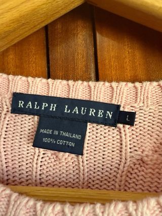 Jersey Ralph Lauren Rosa Trenzado