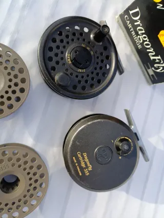 2 Carretes Pesca Mosca Dragonfly 355