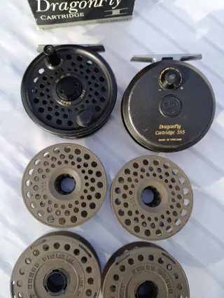 2 Carretes Pesca Mosca Dragonfly 355