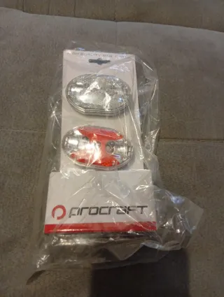 Coppia luci LED bici nuove marca procraft