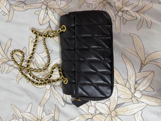 Bolso Coach Negro y Dorado