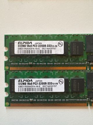 Lote 8 Módulos Memoria RAM DDR2