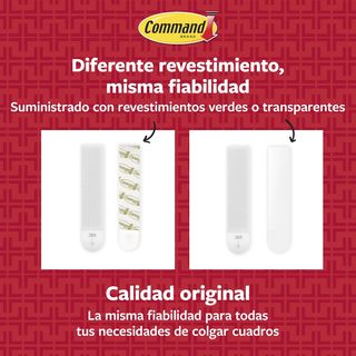 Command Tiras Adhesivas para Colgar Cuadros, 8 par