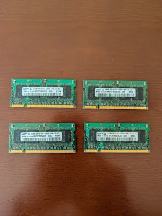 4x 512MB Samsung DDR2 SODIMM RAM